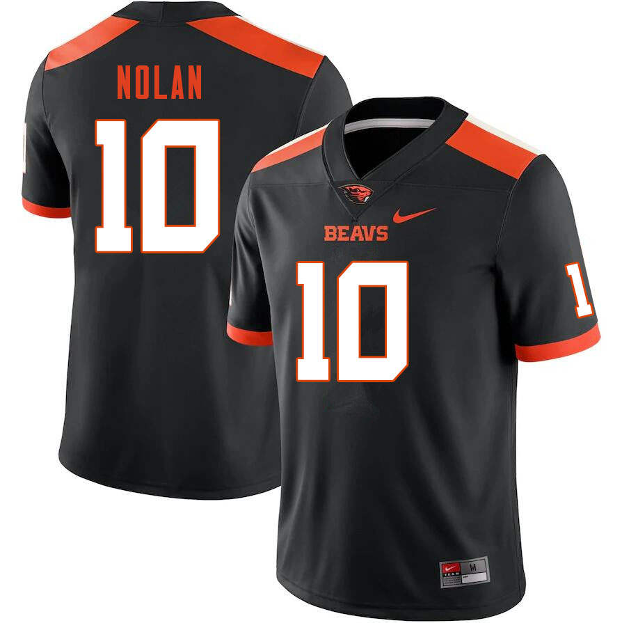 Men #10 Chance Nolan Oregon State Beavers College Football Jerseys Sale-Black
